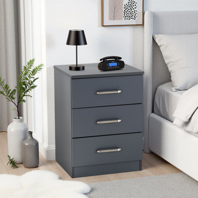 Sumrah 40cm W Manufactured Wood Bedside Table