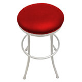 Cernobbio Swivel Upholstered Counter Stool with Metal Frame