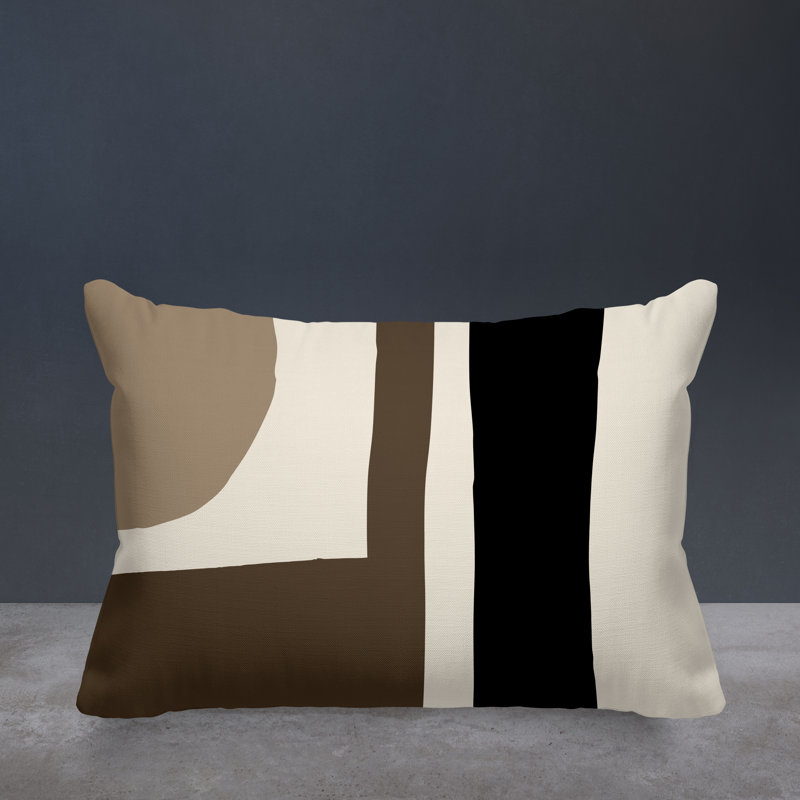 Sadia Reversible Throw Pillow, Beige, 18"H x 25"W