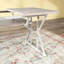 Table de salle à manger extensible Nordic avec base en tréteaux robuste-1167154112