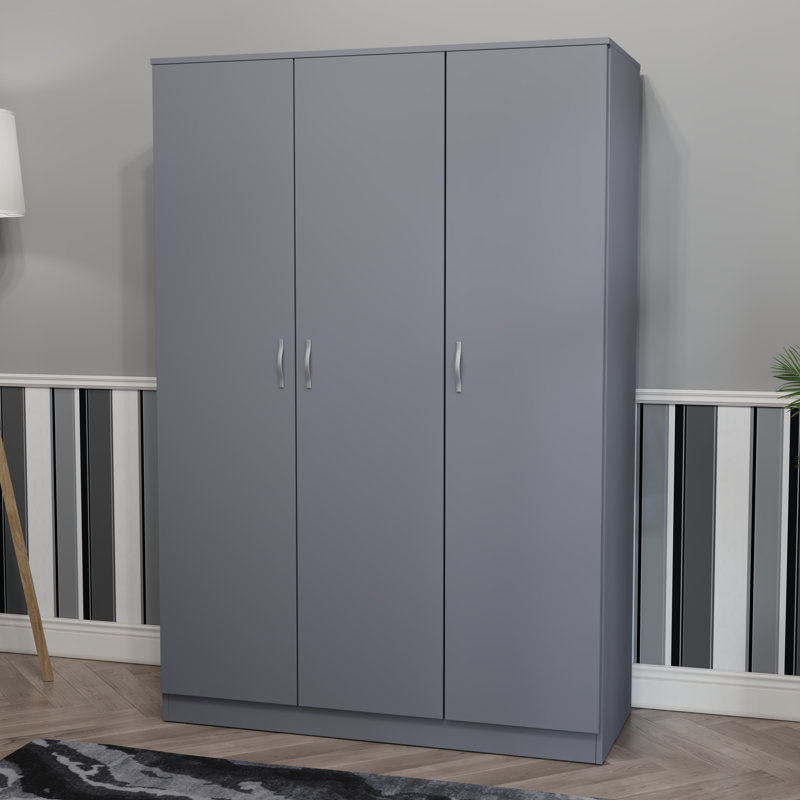 Maybery MDF & Particleboard Wardrobe, Grey
