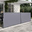 Auvent rétractable 276 "X 71" pour l'extérieur, imperméable, gris 276 "
