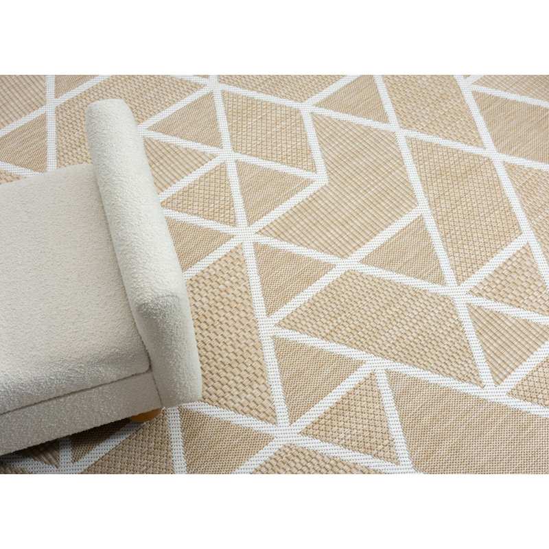 Korey Geometric Indoor / Outdoor Area Rug, Rectangle 80 x 150cm