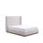 Upholstered Wingback Bed / Upholstered Wood Base Platform Bed / 53.1" High Headboard / No Box Spring Needed  / Queen