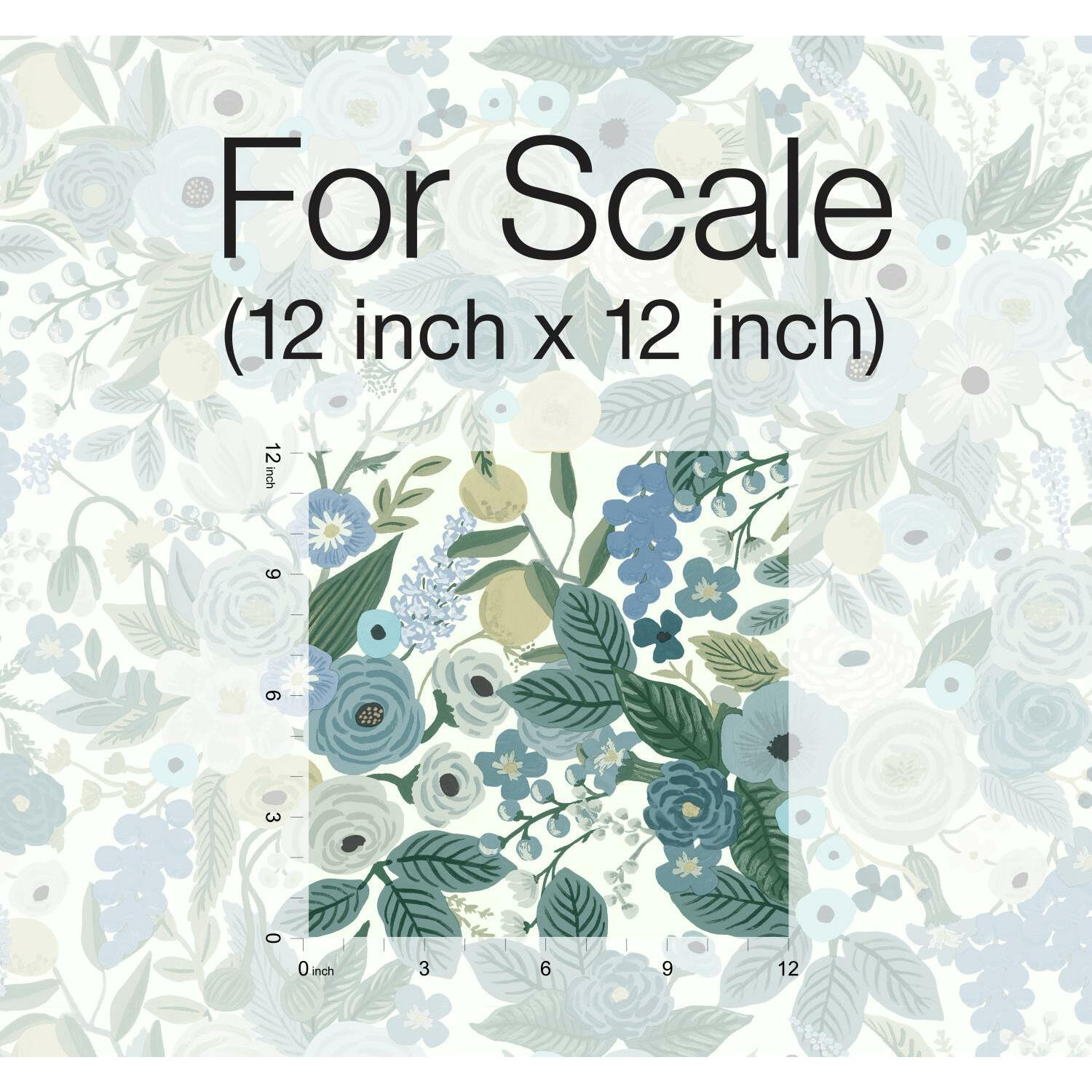 Rifle Paper Co. Garden Party Self-Adhesive Wallpaper, Blue