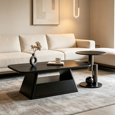 Modern Coffee Table Diversified Storage Space