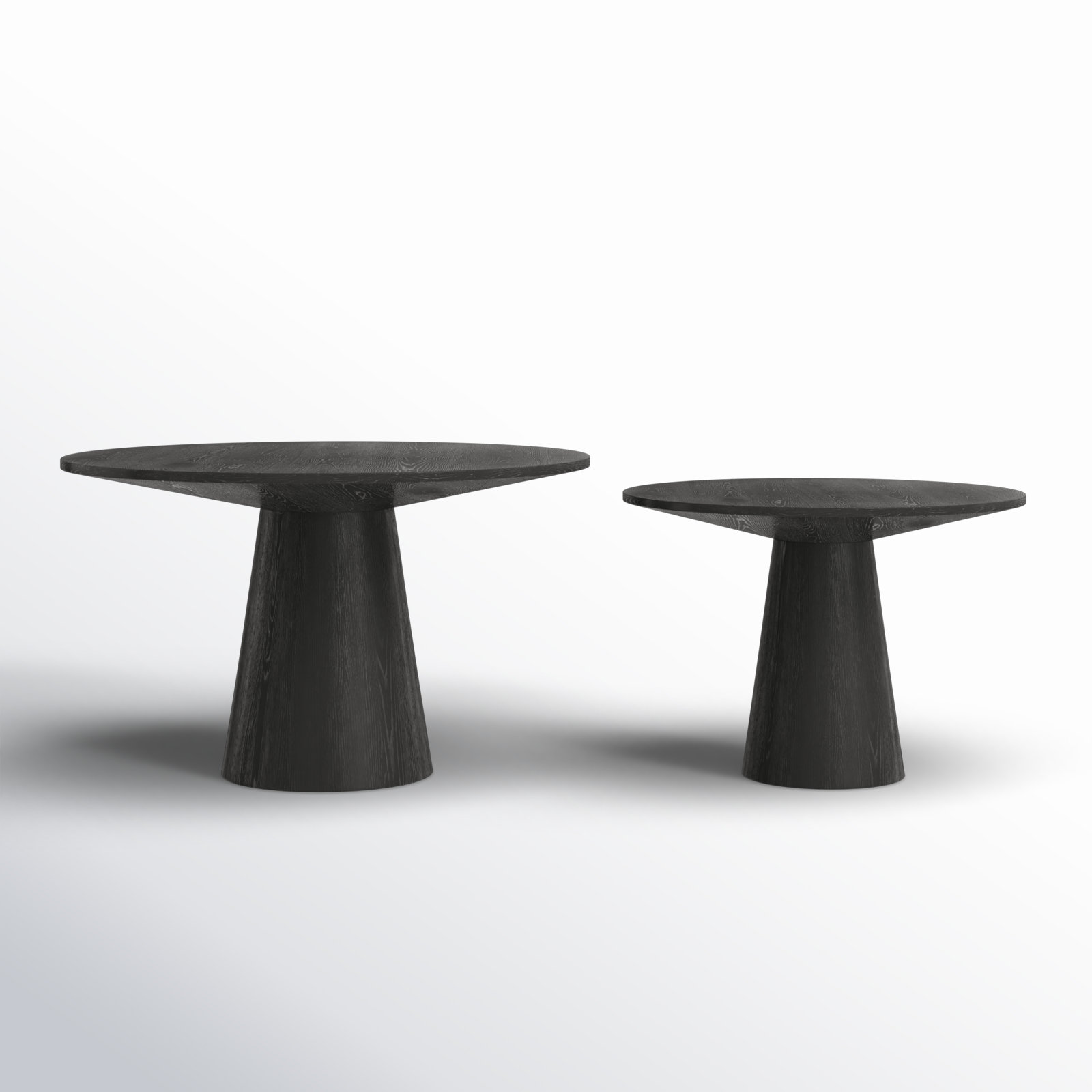Wyatt 2-Piece Living Room Table Set, Black