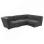 Chaise sans accoudoirs rembourrée gris foncé