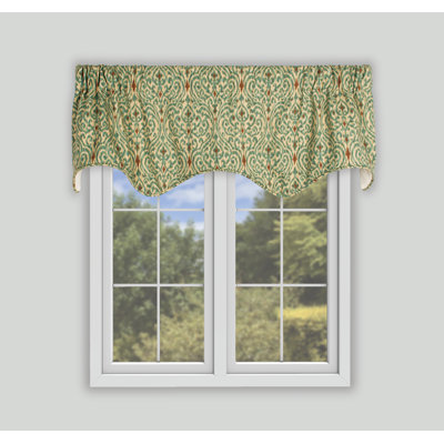 Tabor Cotton Geometric Scalloped Window Valance