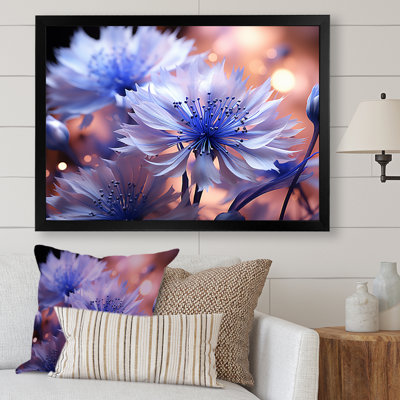 «Dreamy Mauve Cornflowers Impression II», impressions sur toile