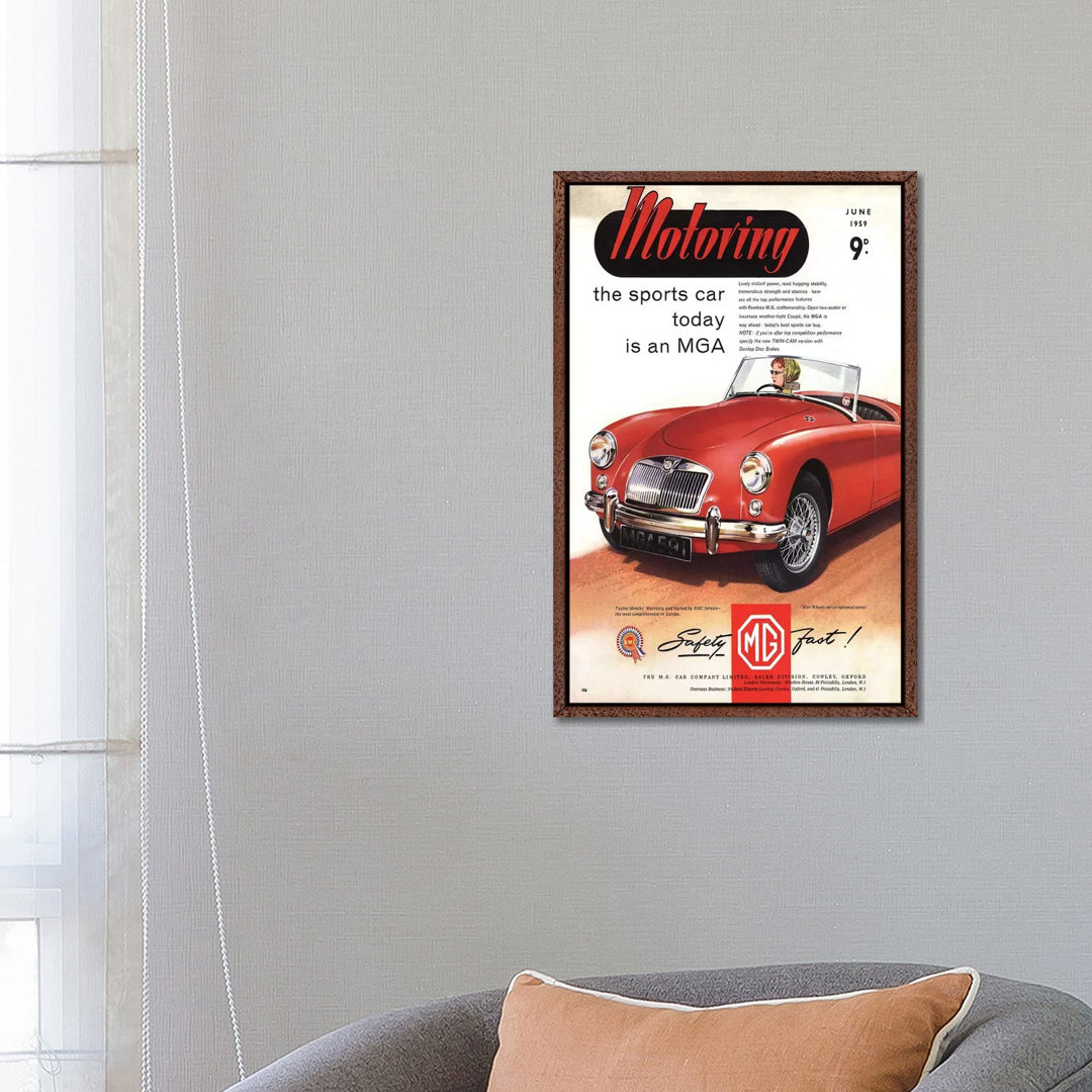 1950s MG Convertible Magazine Advert by The Advertising Archives - Gallery-Wrapped Canvas Giclée on Canvas