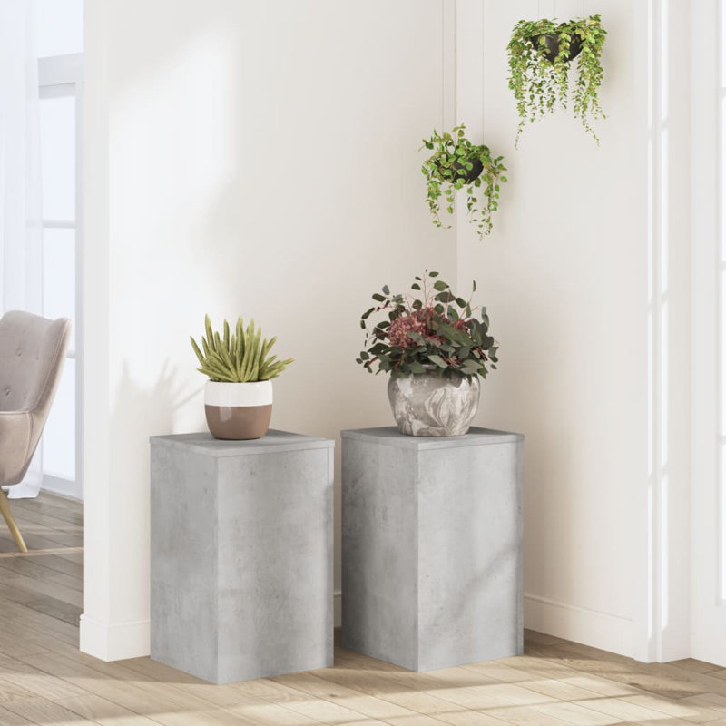 Plant Stand - Set of 2, Concrete grey