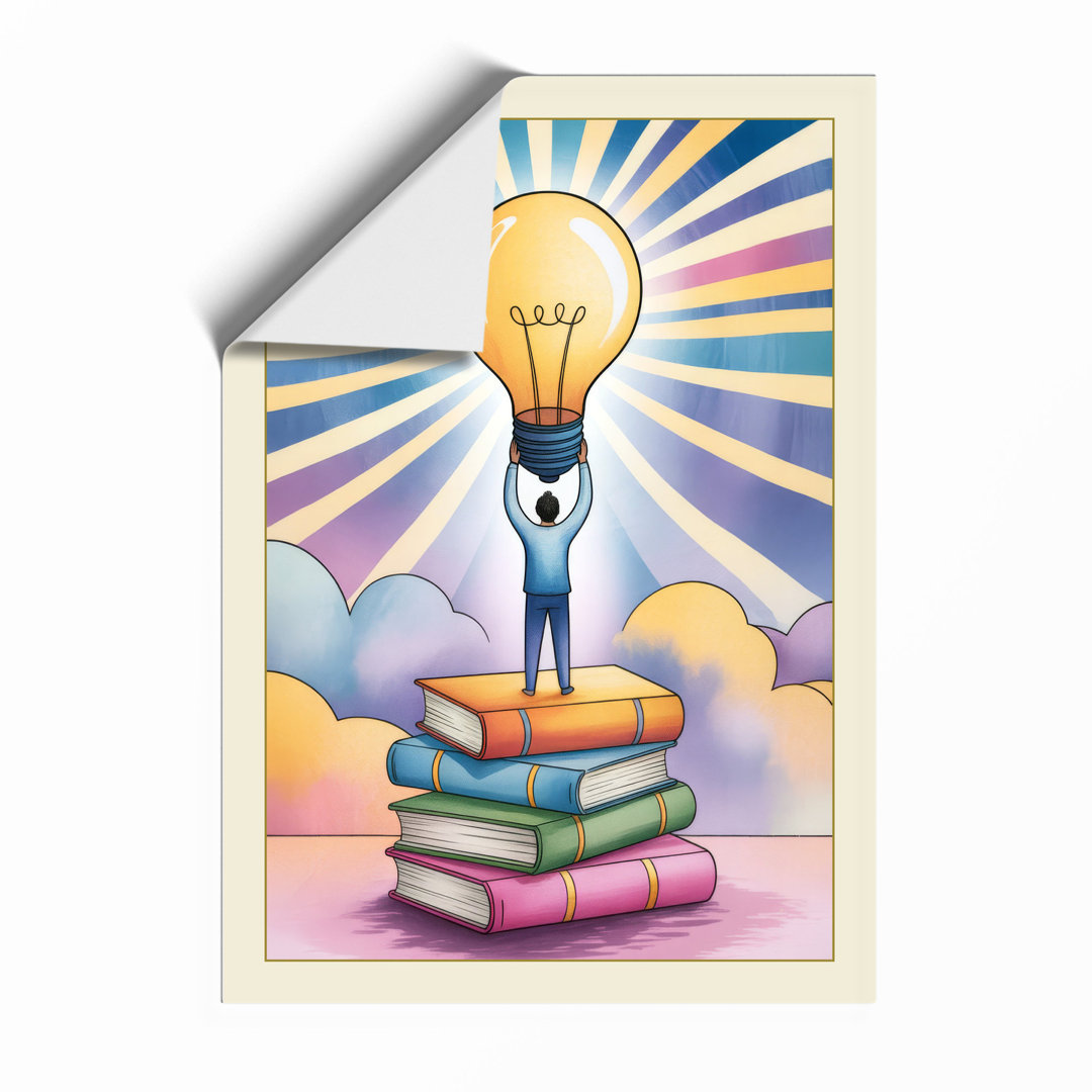 Reaching for Ideas Modern Framed Art Print