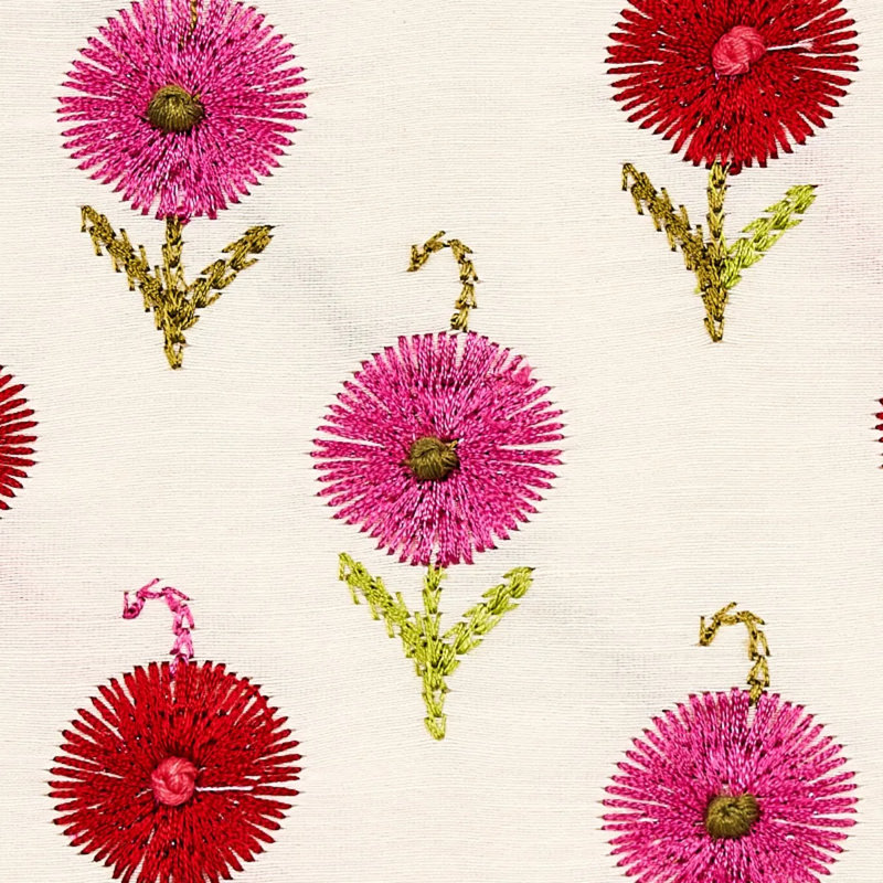 Avodica Embroidery Fabric, Azalea