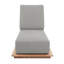 Hermosa Outdoor Teak Chaise Lounge-311407010