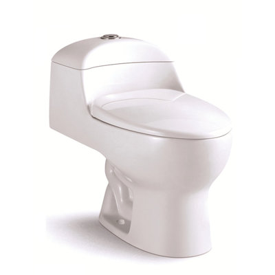 Probathco 1.28 Gallons GPF Elongated Comfort Height Floor Mounting Kit (Seat Included)