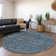 Premium Machine Washable Cerrito AMF574 Teal Rug