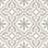 Bliss éclectique beige 8 po Carreau de mur et de sol en porcelaine à motif espagnol / marocain Encaustic