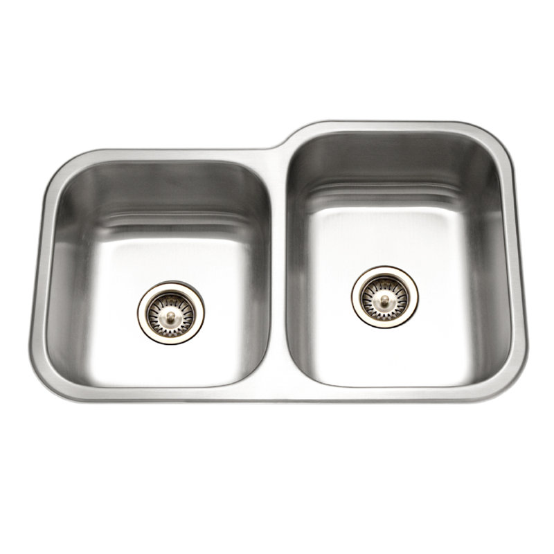 Elite 31.5'' L Double Bowl Stainless Steel Kitchen Sink