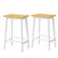 Îlot de cuisine de 53 po avec 2 tabourets, alimentation intégrée, 5 tablettes mobiles, support de rangement interne, abattant, 3 tiroirs pour le luxe et la salle à manger, grande prise de courant blanche de 53 po, chariot mobile,