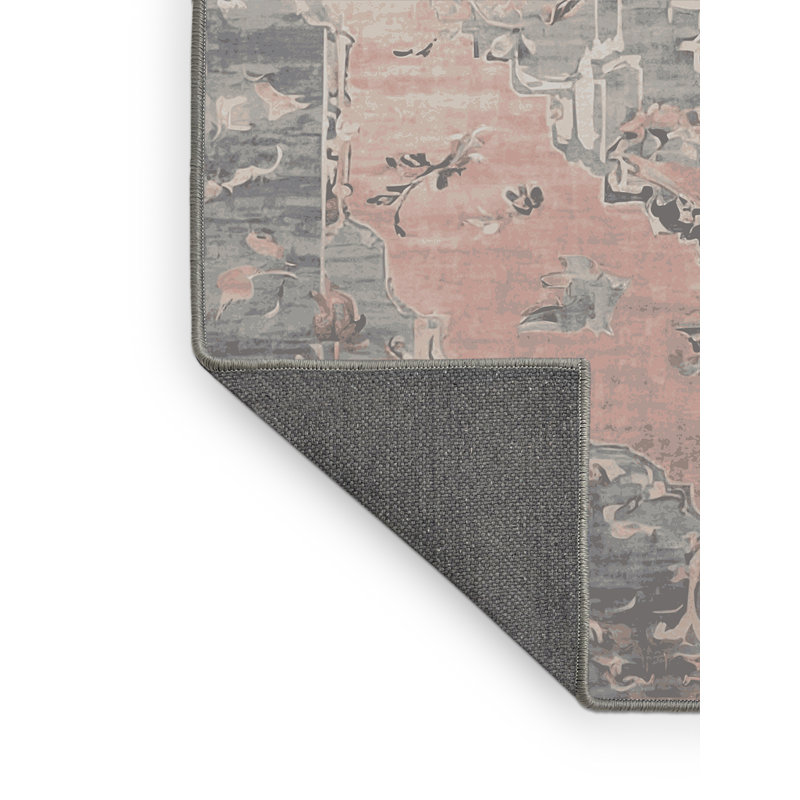 Tapis gris soyeux et moelleux, Rectangle 2 pi x 3 pi