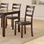 6 pièces-Ensemble de salle à manger de style classique, table rectangulaire, 4 chaises d'appoint et banc, meubles de salle à manger, panneau de fibres à densité moyenne, bois d'hévéa