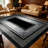 1PC Greek Key Vintage Black & Silver Geometric Medallion Bordered area rugs for Living Room, Soft and Comfortable, Suitable for all seasons, easy-to-maintain, machine washable Indoor floor mat, Under Table Farmhouse suitable for dining table, coffee-130020882