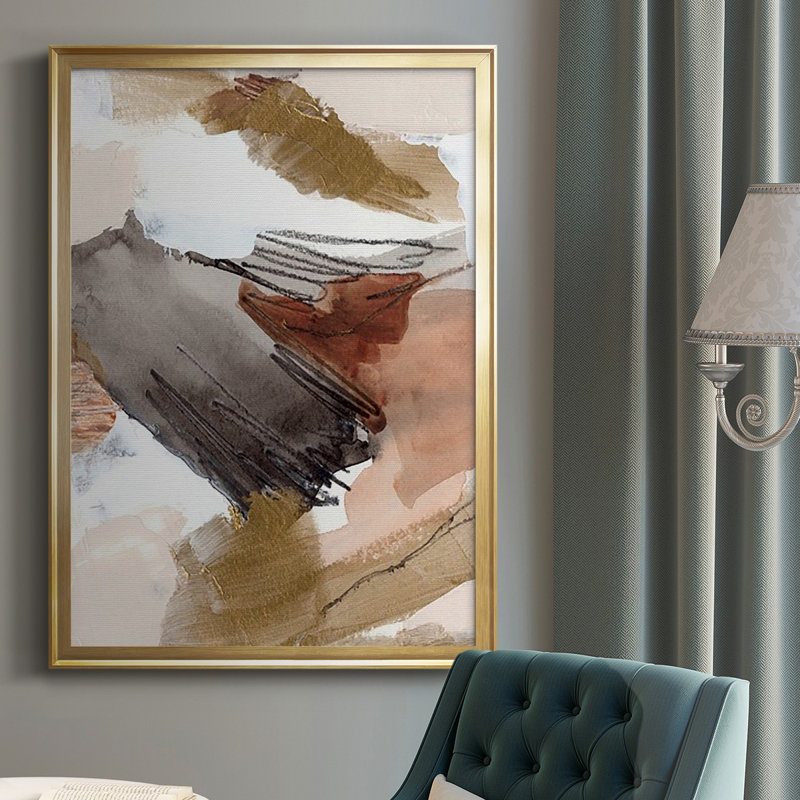" Antique Gold III ", Gold, 42.5" H x 30.5" W x 1" D