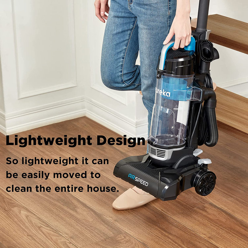 Aspirateur vertical ultra léger et compact sans sac, filtre de remplacement, bleu