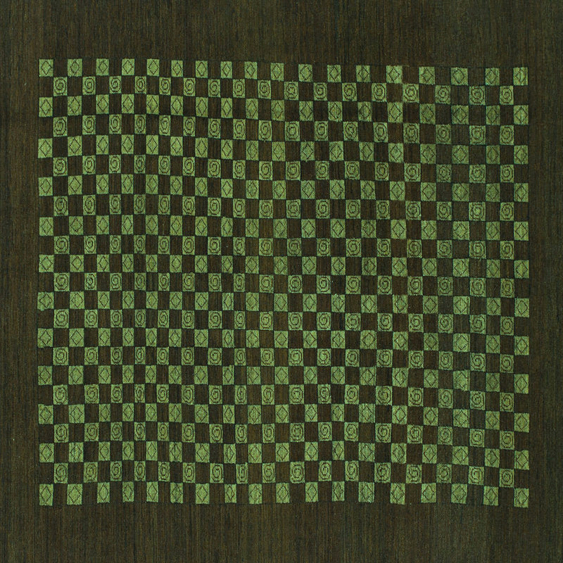 Performance Checkered Indoor Rug, Square 8'