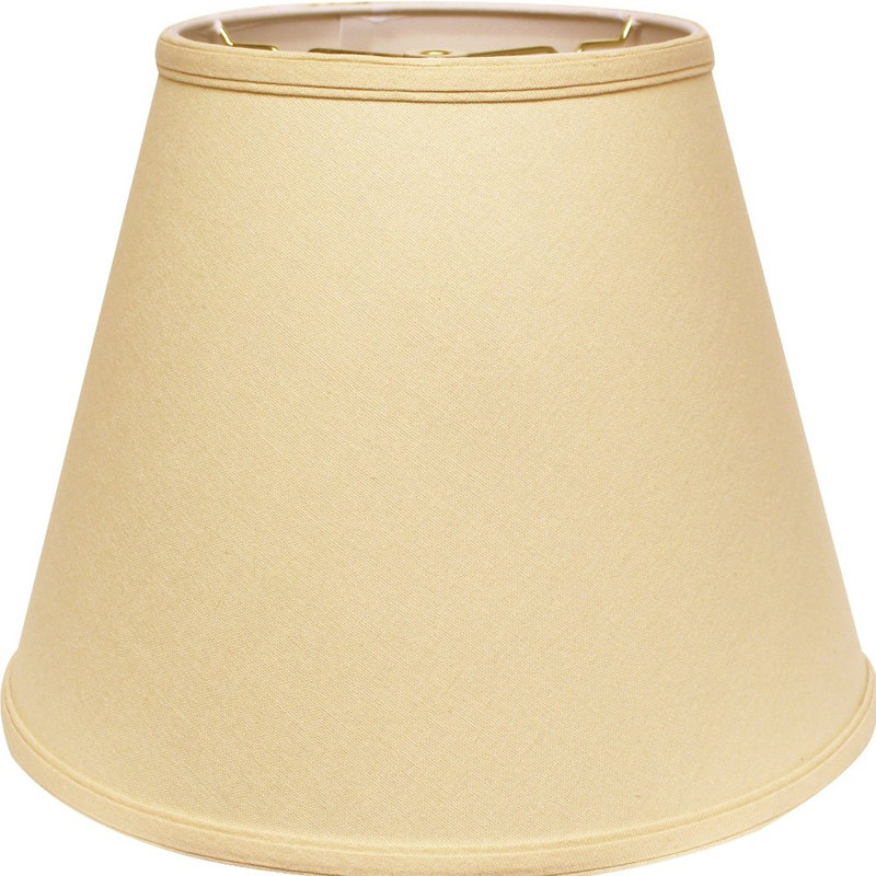 Abat-jour en lin 16 po Empire, Beige