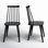 Chaise d'appoint en bois massif Rolde