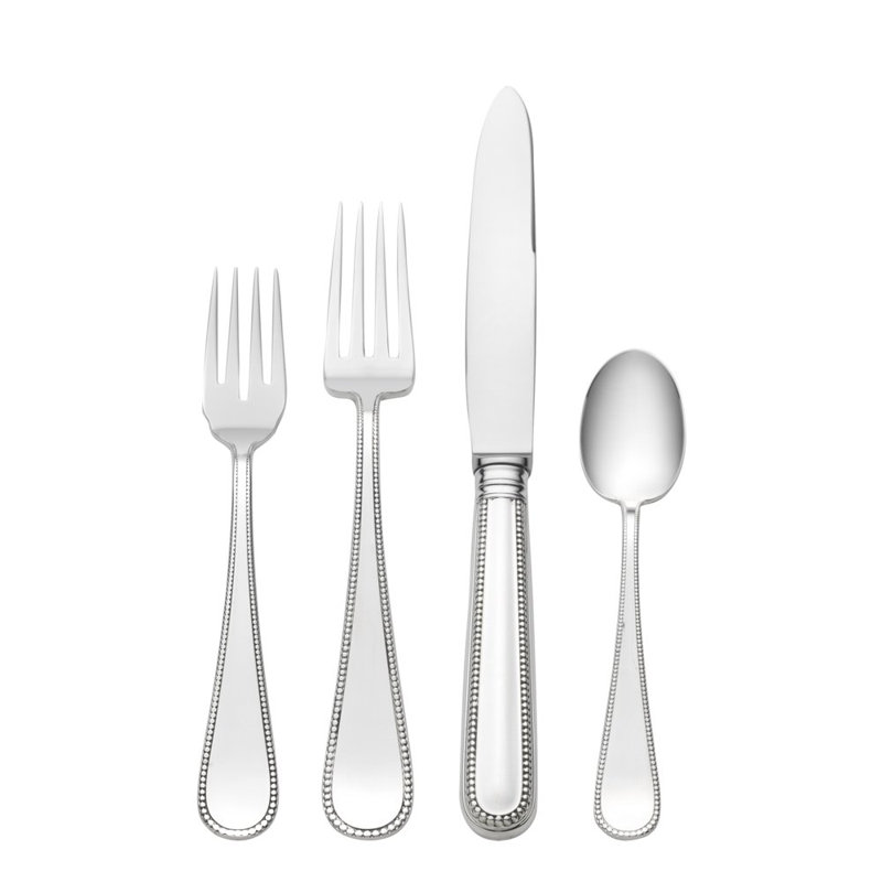 Ensemble de couverts en argent sterling 4 pièces Palatina, service pour 1 personne