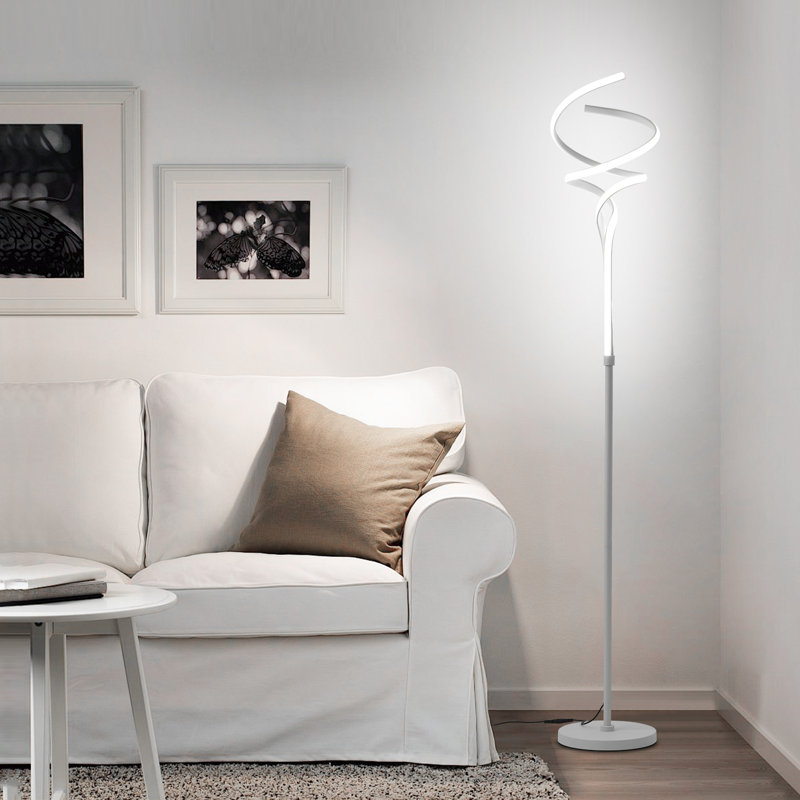 Lampe sur pied à DEL 63 '' Novelty, White