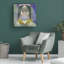 Art mural sur toile tendue - «Arcane Geometric I» de Victoria Barnes pour décoration de salon, de chambre à coucher ou de bureau - 24 x 24