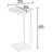 C Table Small End Table Set Of 2,Couch Tables That Slide Under,C Shaped Small Oval Side Table For Living Room,Bedroom,Small Spaces,White