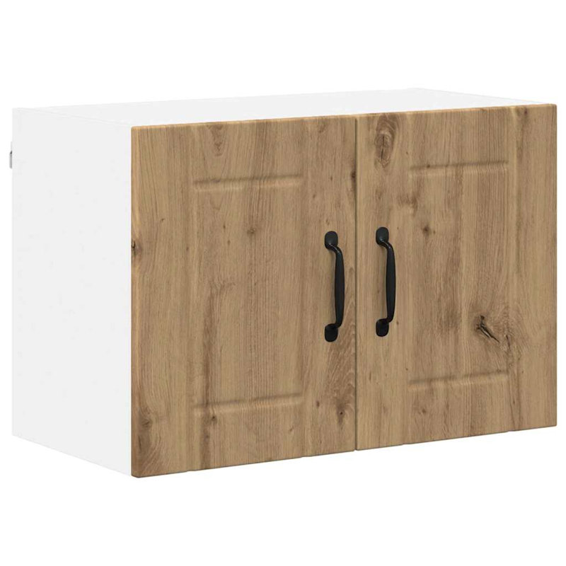 Vidaxl Kitchen Wall Cabinet Black 60 X 31 X 40 Cm Engineered Wood, Artisan Oak