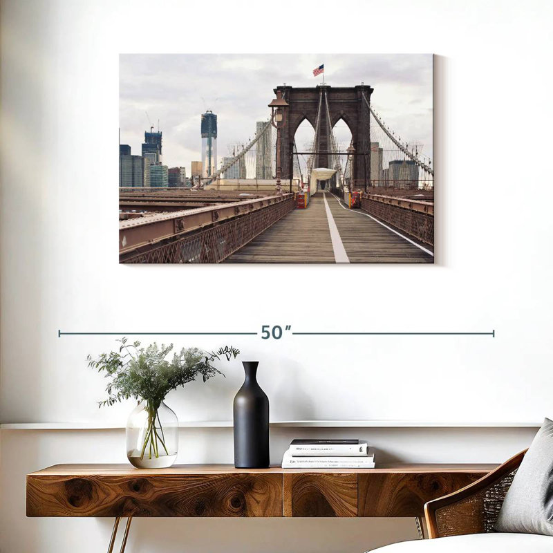 Passerelle Lilie Brooklyn Bridge, H 24 po x l 36 po