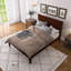 Lit plateforme Mid-Century en bois avec support en lattes de bois-114222019-114222020