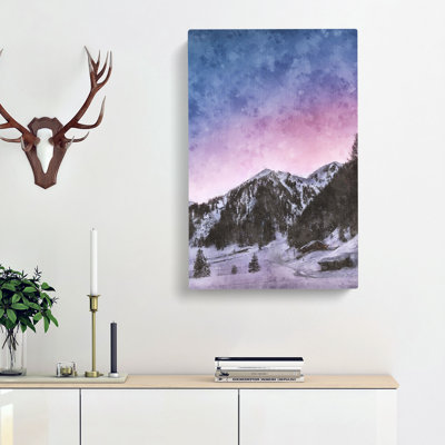 Mountains In Weissenbach Italy - Wrapped Canvas