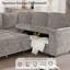 Canapé en L avec canapé-lit escamotable, canapé-lit avec siège de rangement et canapé-lit modulaire