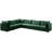 Ensoll Velvet L-Shaped Sectional Reversible-1107806480