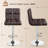 Chandresh Swivel Upholstered Adjustable Height Counter Stool with Metal Frame-1903898821
