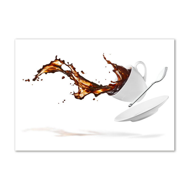 Spilled Coffee - Wrapped Canvas Print