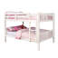Lit simple superposé au dessus d'un lit simple transitionnel de 13 pièces Lattes sur le dessus et le dessous, joint de sécurité à glissières, matelas de lit gigogne qui n'est pas dans la finition de style énuméré, fabrication en bois massif, spécial