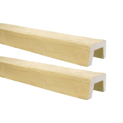 5 7/8" H x 3 7/8" W x 12.75' D Modern Faux Wood Beam