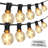 Waterproof Plug-in Patio Outdoor String Lights Suitable E12 bulb for Backyard, Deck, Garden, Porch-718451038