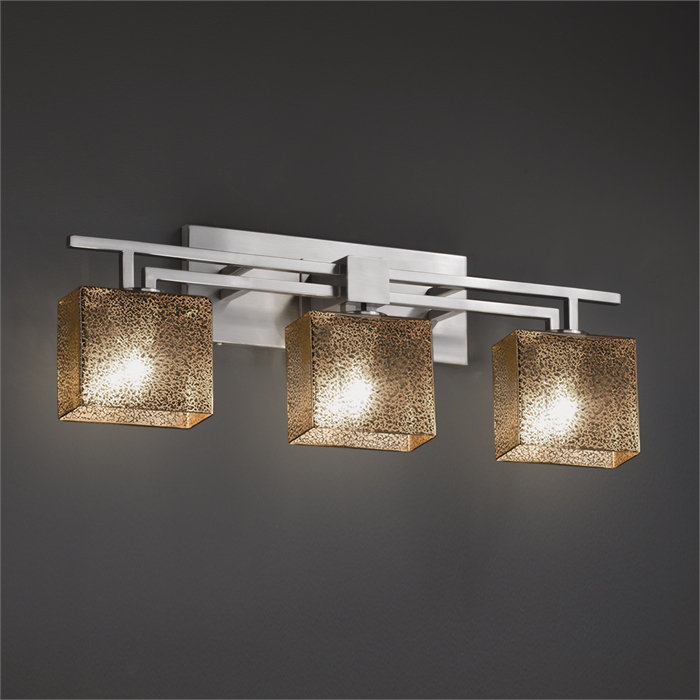 Casson 3 - Light Dimmable Bath Bar, Matte Black, Opal