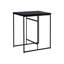 Modern 32" Rectangular Counter Height Table, Black Laminate, Fascinating Kitchen Feature Dining Height, Unusual Spot