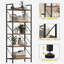 Industrial Bookcase, Corner Shelf Unit, Shelving Unit,  For Living Room, Study, Home Office-341332119